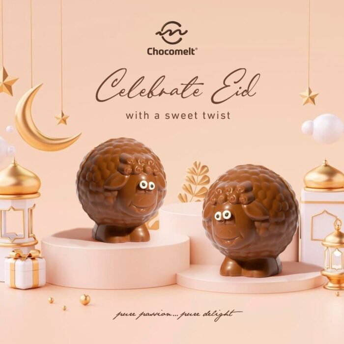chocomelteg Eid lamb made entirely of chocolate(by order)